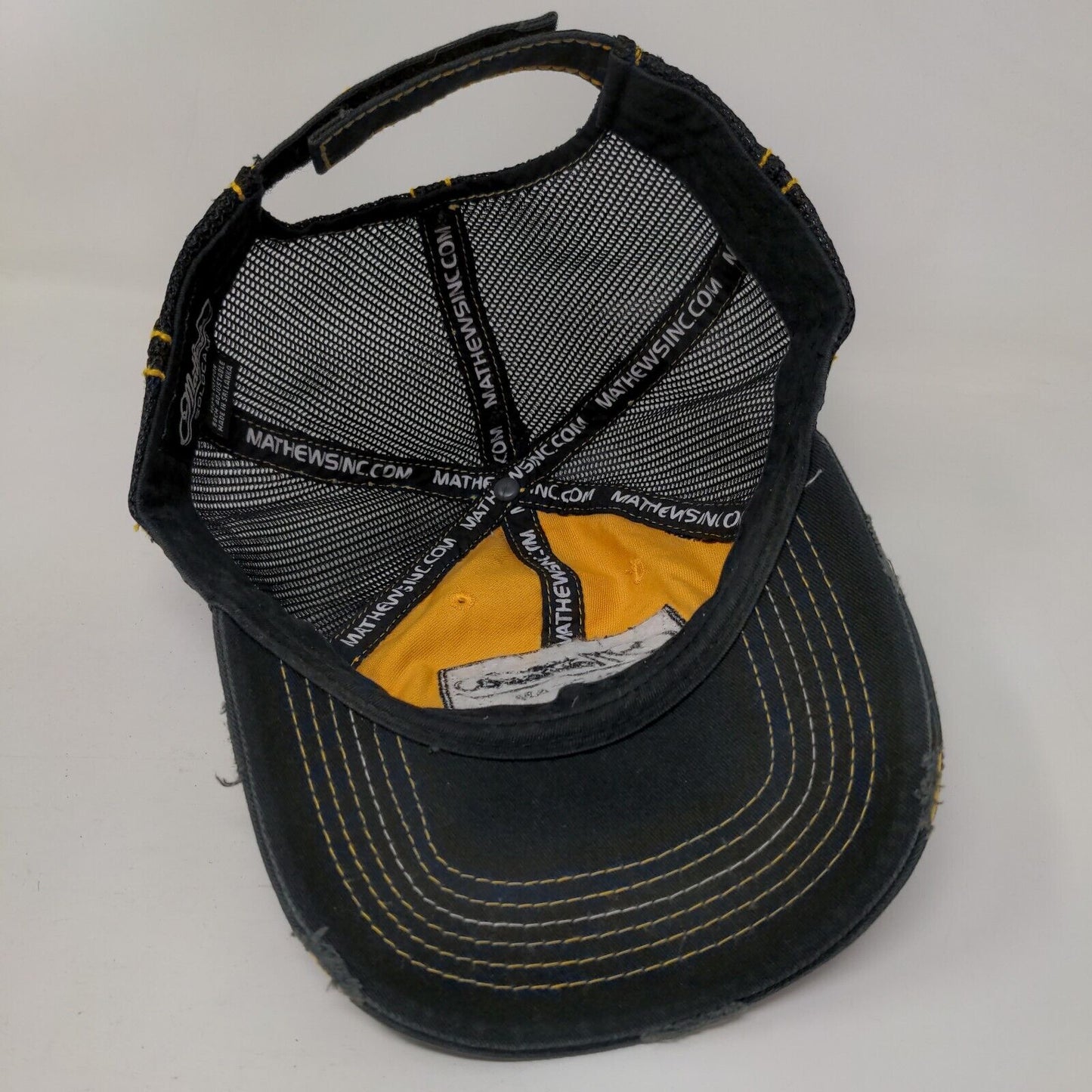 Matthews Solocam Since 1992 Strapback Trucker Hat Multicolor 58cm Distressed