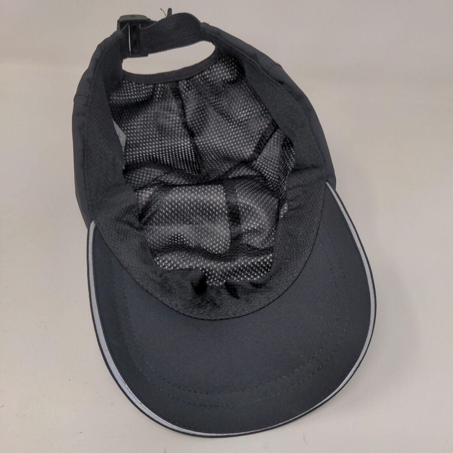Unbranded Strapback Hat Black One Size Adjustable 6 Panel Blank Polyester