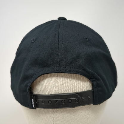 Fly Racing Snapback Black Hat One Size 5 Panel Embroidered Logo 98 Flat Brim