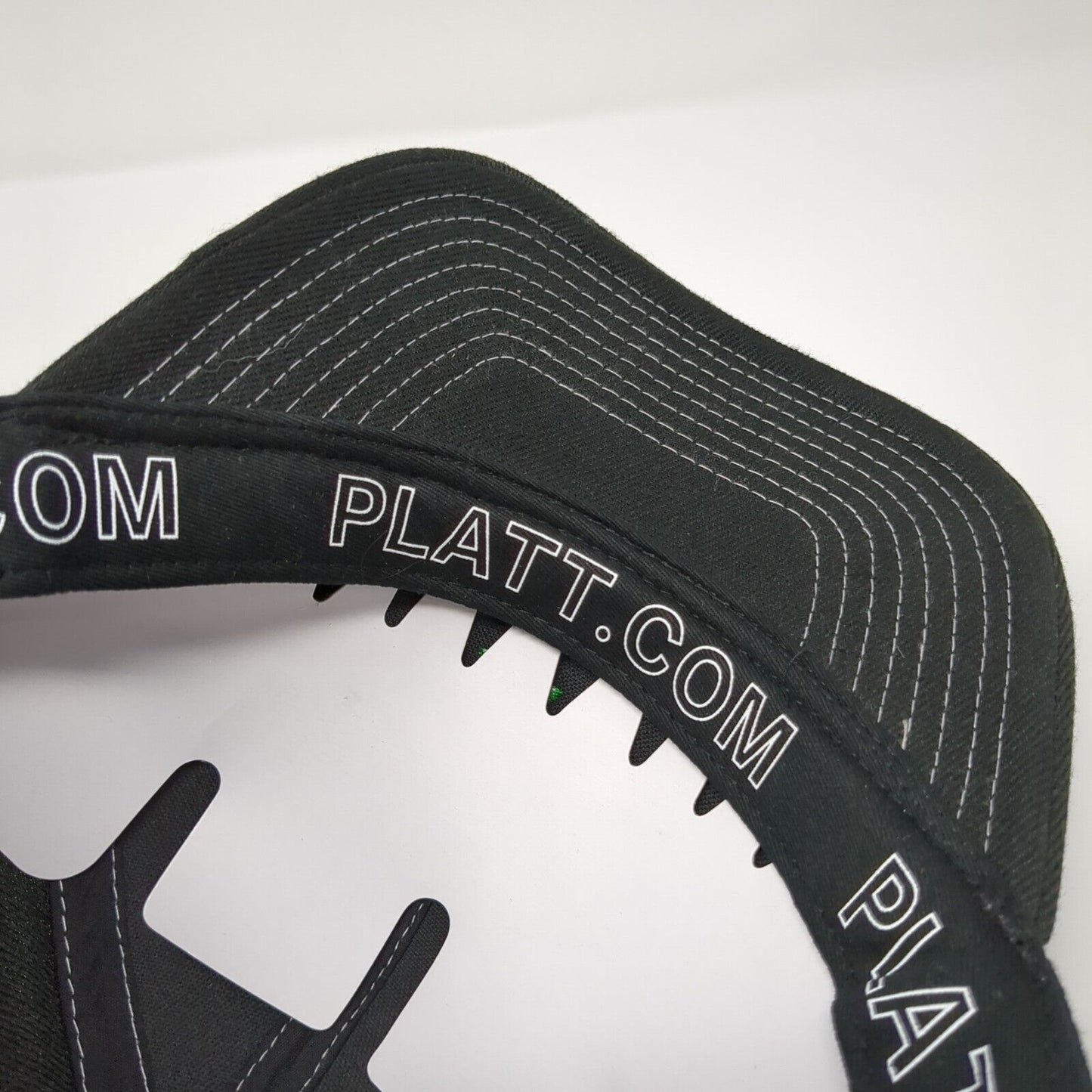 Platt Slideback Hat Black One Size Adjustable Embroidered 6 Panel