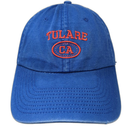 KNP Tulare California CA Blue One Size Baseball Cap Hat Red Slideback Strap