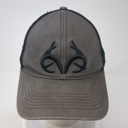 Realtree Outfitters sdnapback Trucker Hat Gray One Size Adjustable Mesh Back