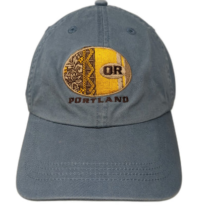 Upfront Sportswear Portland Oregon Blue One Size Baseball Cap Hat Slideback