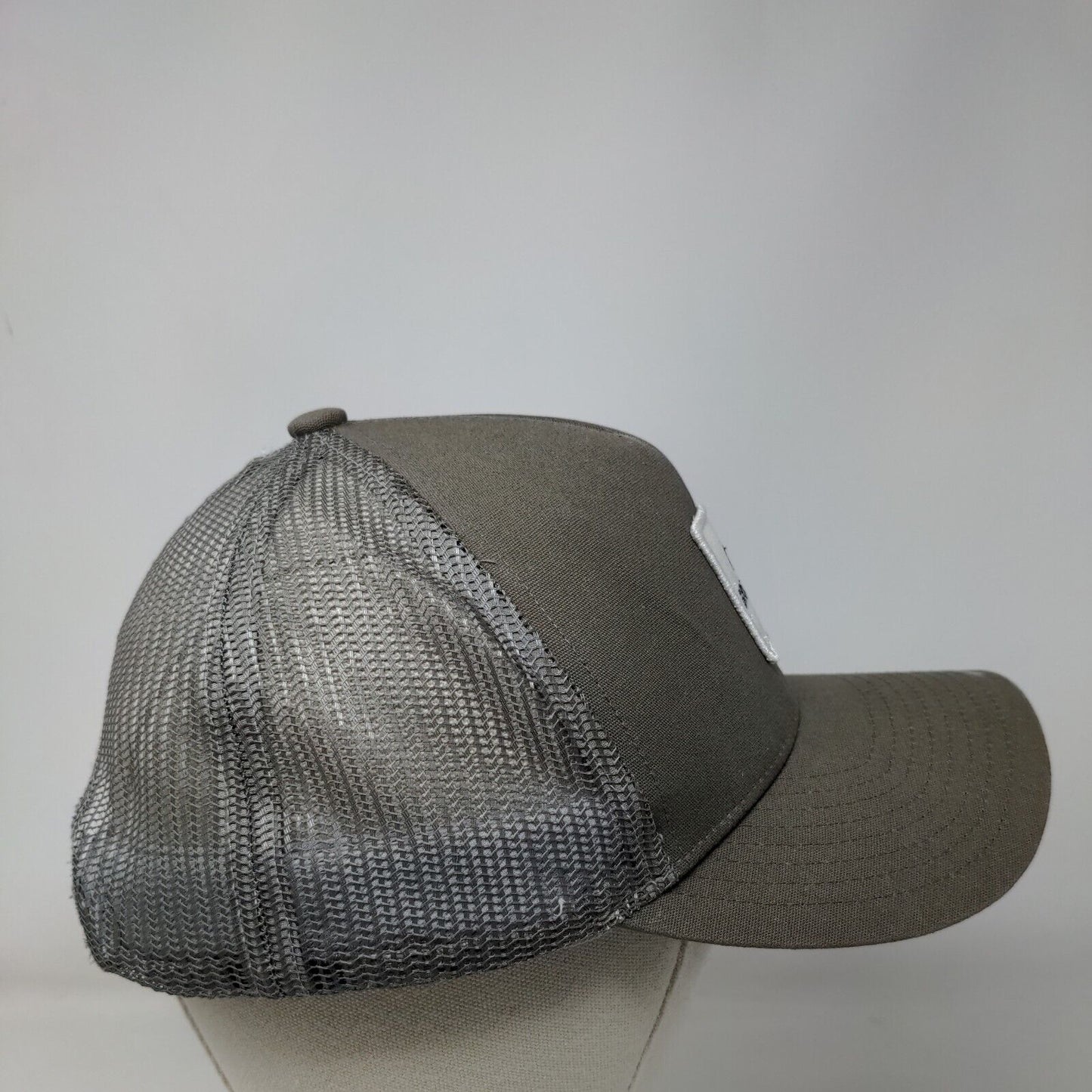 Brixton Snapback Trucker Hat Tan One Size Embroiidered Mesh Back Netplus