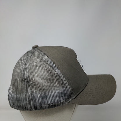 Brixton Snapback Trucker Hat Tan One Size Embroiidered Mesh Back Netplus