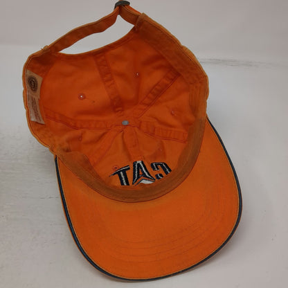 Caterpillar Baseball Cap Orange One Size Slideback Embroidered CAT Logo Hat
