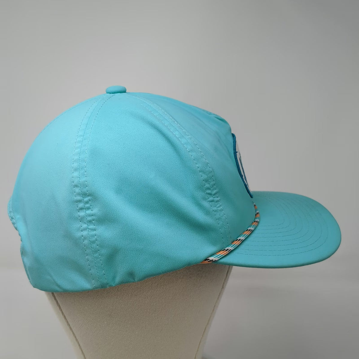 Hooey 5 Panel Hat Blue OSFM Rope Snapback Spring Branch Texas Patch Polyester
