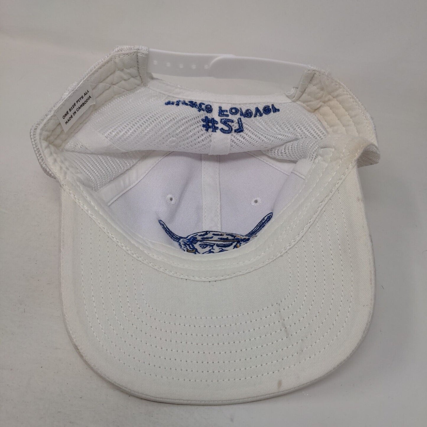 Pirate Forever #21 Snapback Trucker Hat White OSFA Embroidered Mesh Back