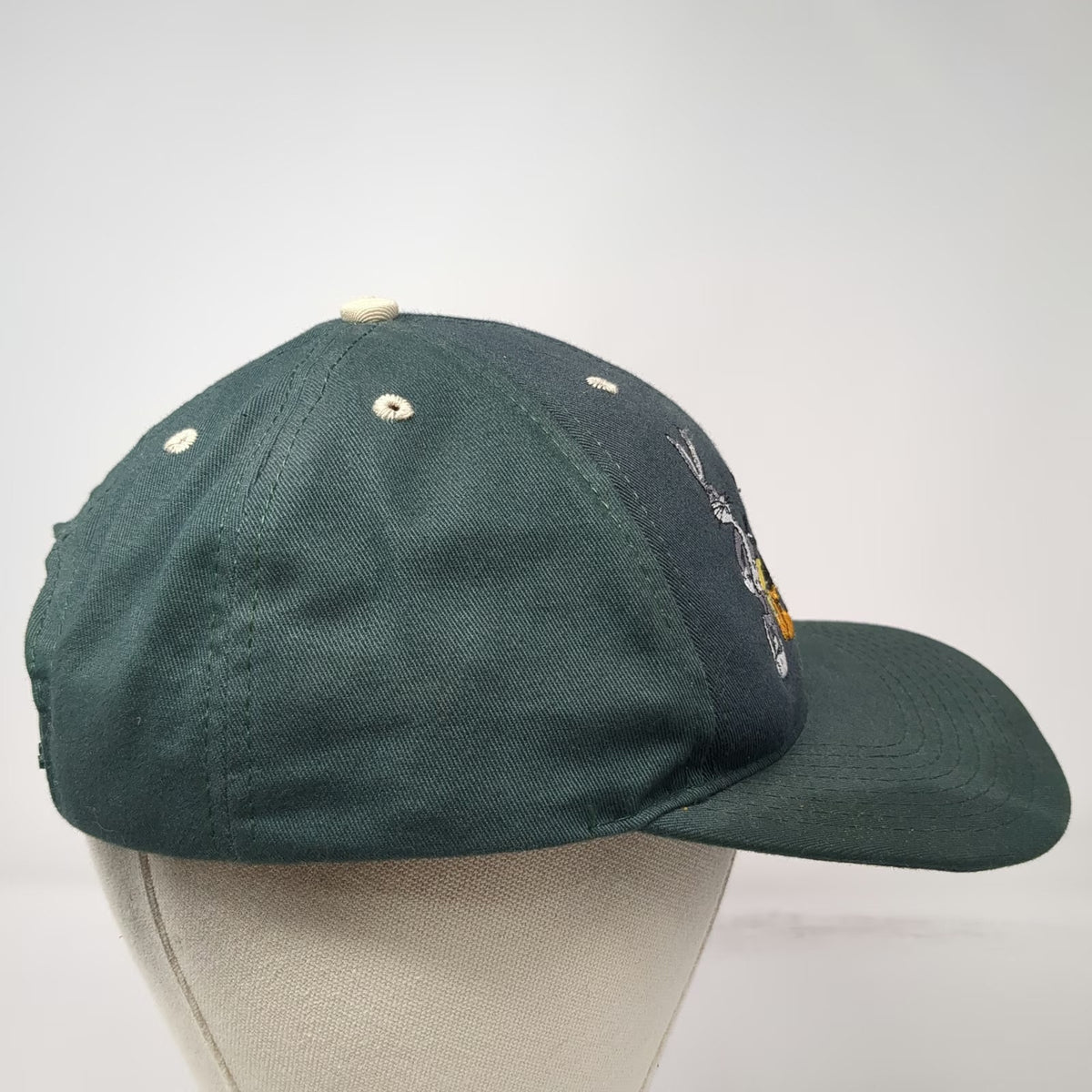 Acme Clothing Co Snapback Green Hat Looney Tunes Bugs Taz Sylvester USA Vintage