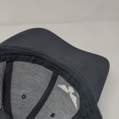 Trinity Snapback Trucker Hat Black One Size Adjustable Mesh Back Richardson