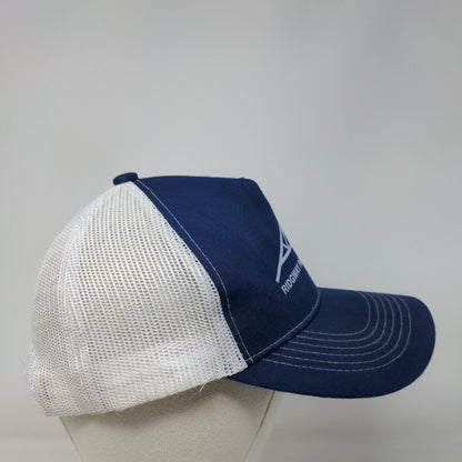 Ridgway Roof Truss Co. Snapback Trucker Hat Blue One Size Mesh Back Cobra