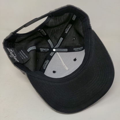 Zephyr Men's Snapback Hat Gray Embroidered Mile High Logo Cotton Blend W/Tags