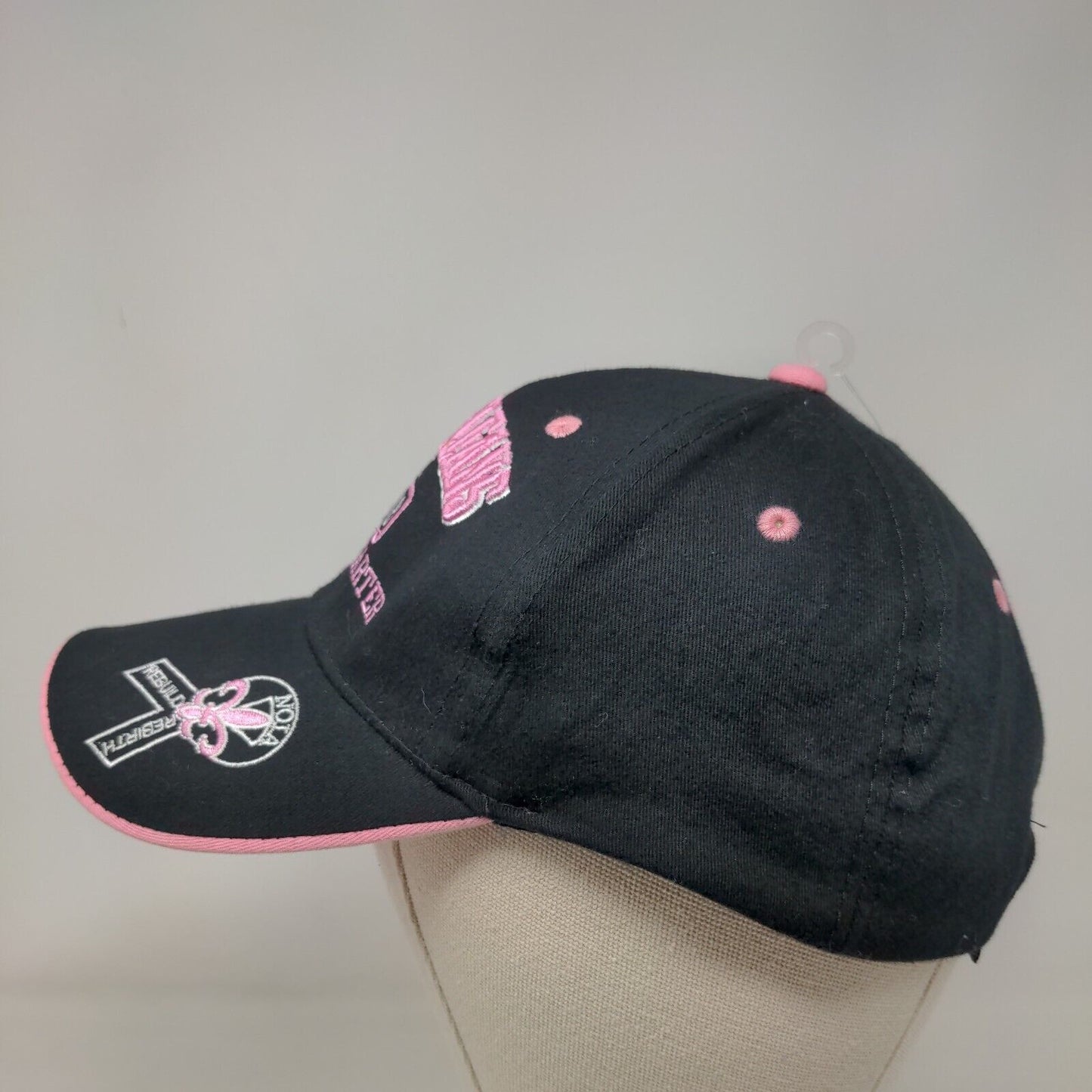 New Orleans Est. 1718 French Quarter Strapback Hat Black One Size Embroidered