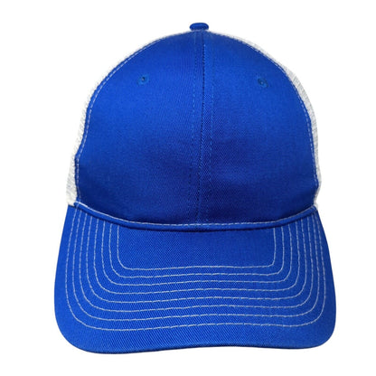 Sweet Caps Snapback Mesh Back Trucker Hat Blue One Size Colorblock Blank