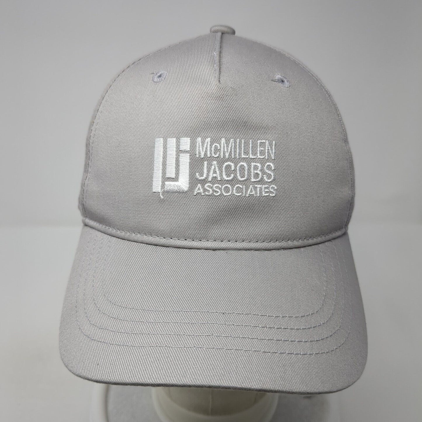 McMillen Jacobs Associates Snapback Hat Gray One Size Solid Adjustable