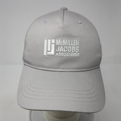 McMillen Jacobs Associates Snapback Hat Gray One Size Solid Adjustable