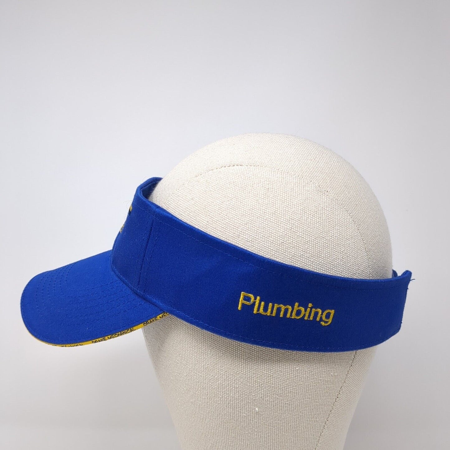 Drake Mechanical Strapback Sun Visor Hat Blue One Size Adjustable