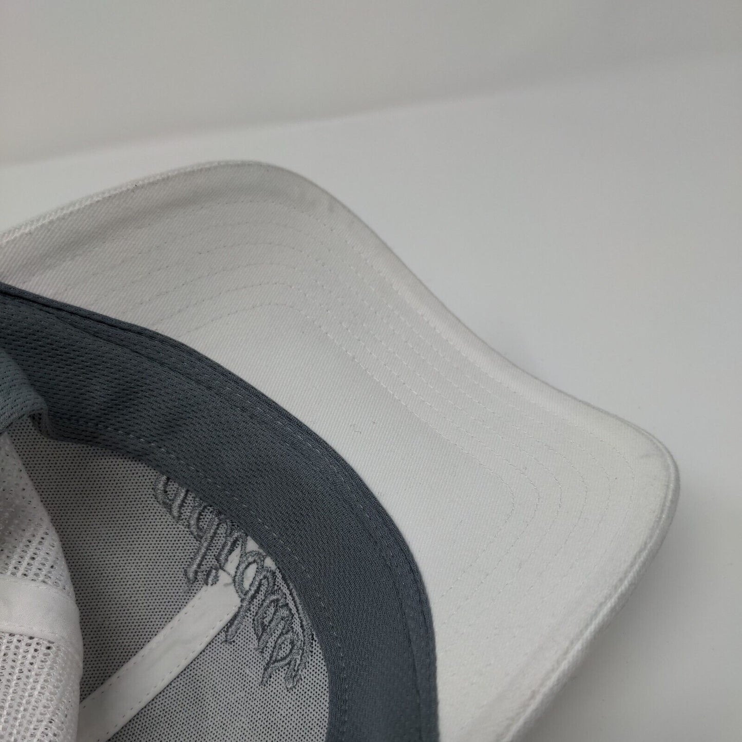 Adidas Aeroready Snapback Trucker Hat White OSFA Adjustable Mesh Back Cotton