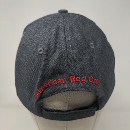 Members For Life American Red Cross Strapback Hat Gray One Size Embroidered