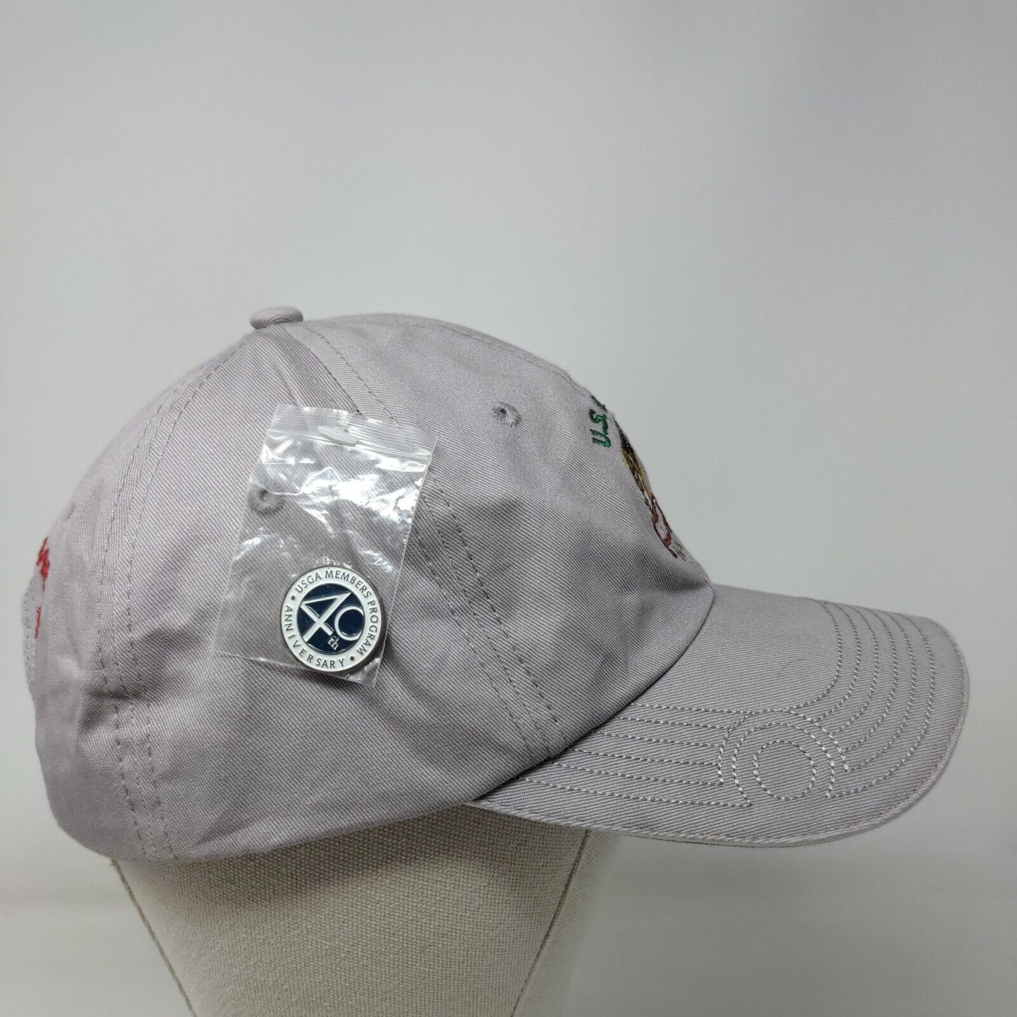 US Open 2016 Oakmont Squirrel Slideback Hat Gray One Size USGA Member