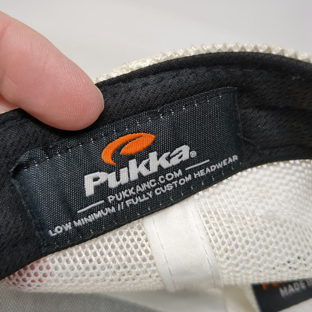Pukka Trucker Hat Gray White One Size Tamarack Resort Patch Mesh Snapback