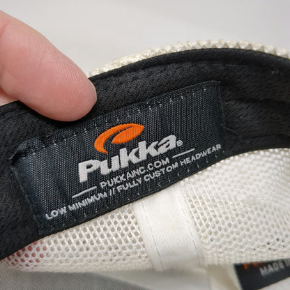 Pukka Trucker Hat Gray White One Size Tamarack Resort Patch Mesh Snapback