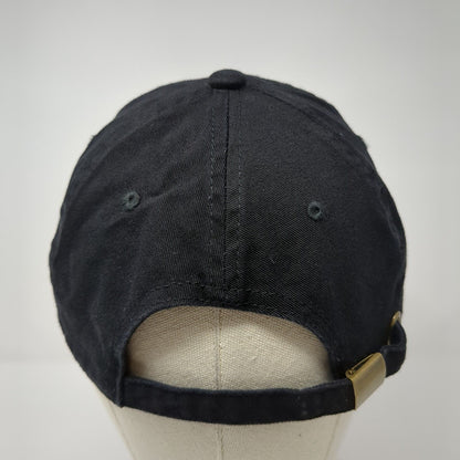 Unbranded Slideback Hat Black One Size Adjustable Solid Blank 6 Panel