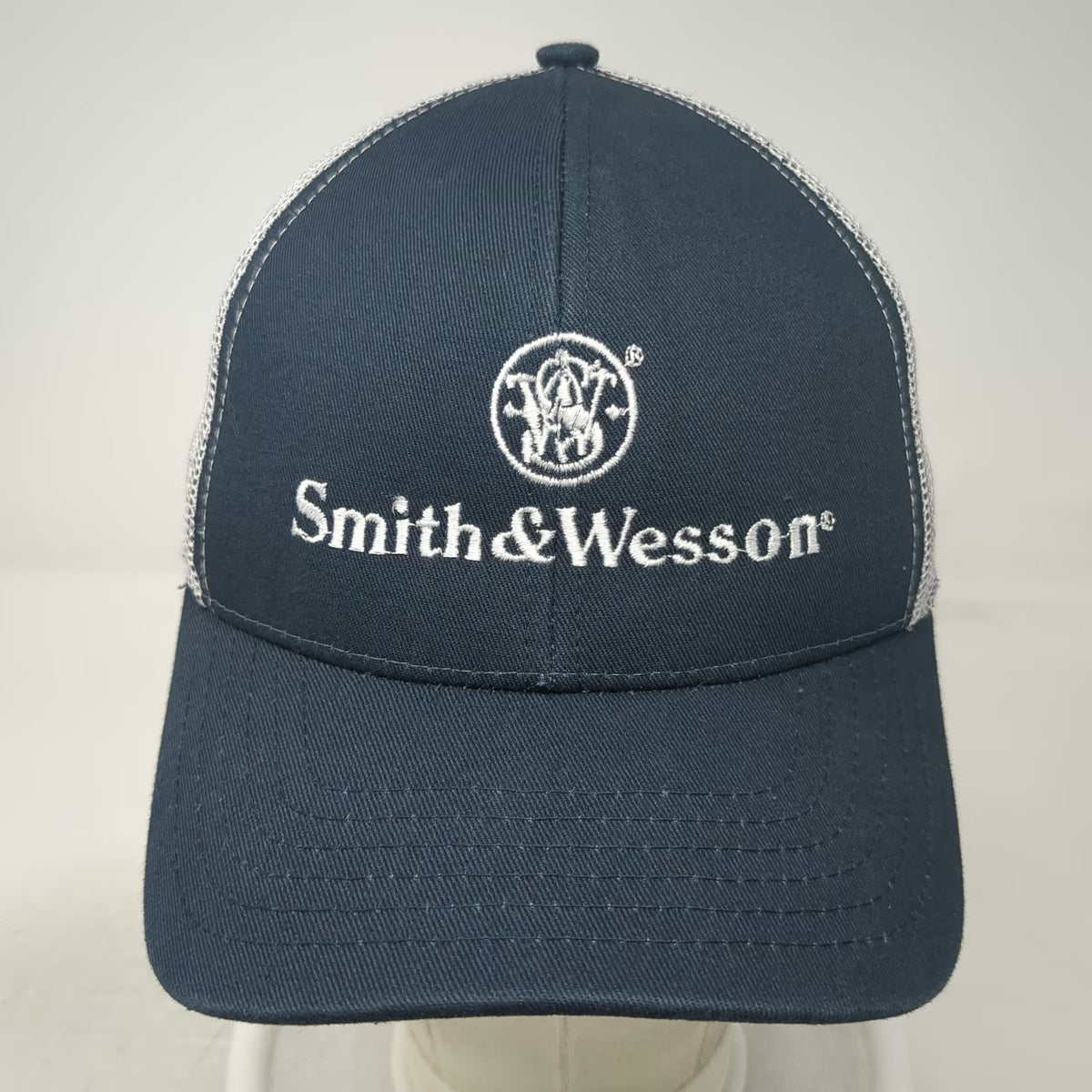 Outdoor Cap Smith & Wesson Trucker Hat Blue One Size Mesh Back Snapback