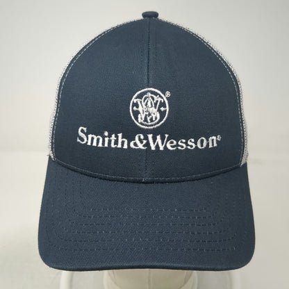 Outdoor Cap Smith & Wesson Trucker Hat Blue One Size Mesh Back Snapback