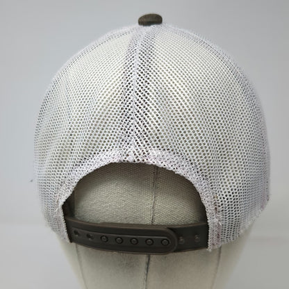 Outdoor Cap Brown Trucker Hat One Size Ford Logo Patch Mesh Distressed Snapback