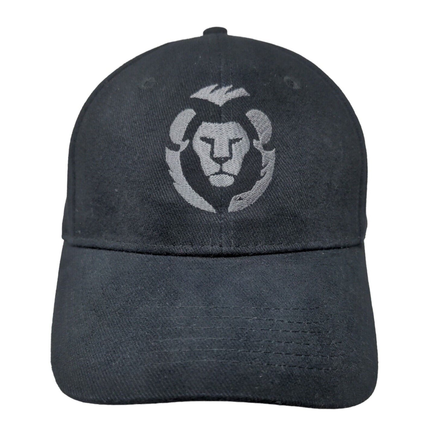 Port & Company Men's Slideback Hat Black Embroidered Kymera Lion Logo