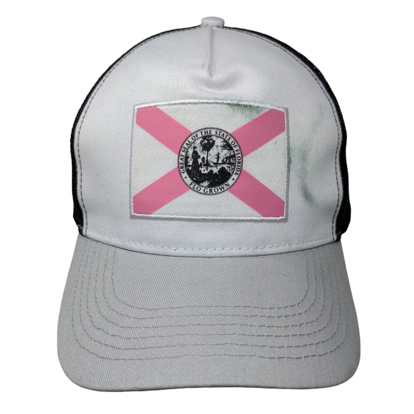 Great Seal of The State of Florida Snapback Mesh Back Trucker Hat Multi One Size