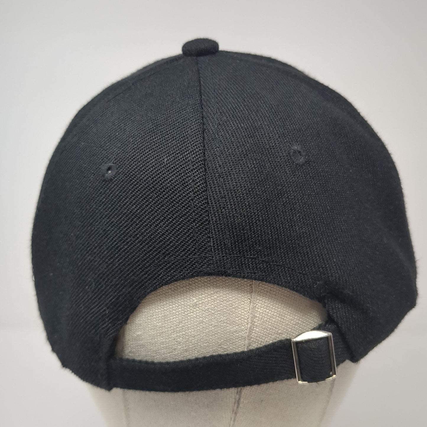 Faith Slideback Baseball Cap Black One Size Adjustable Embroidered 6 Panel