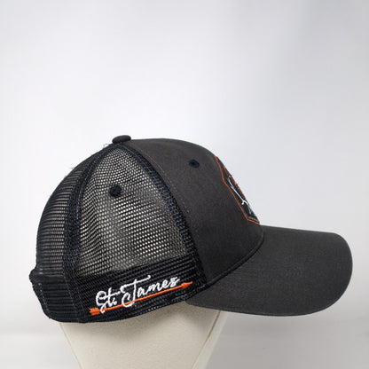 St. James Sporting Properties Snapback Trucker Hat Black One Size Zephyr