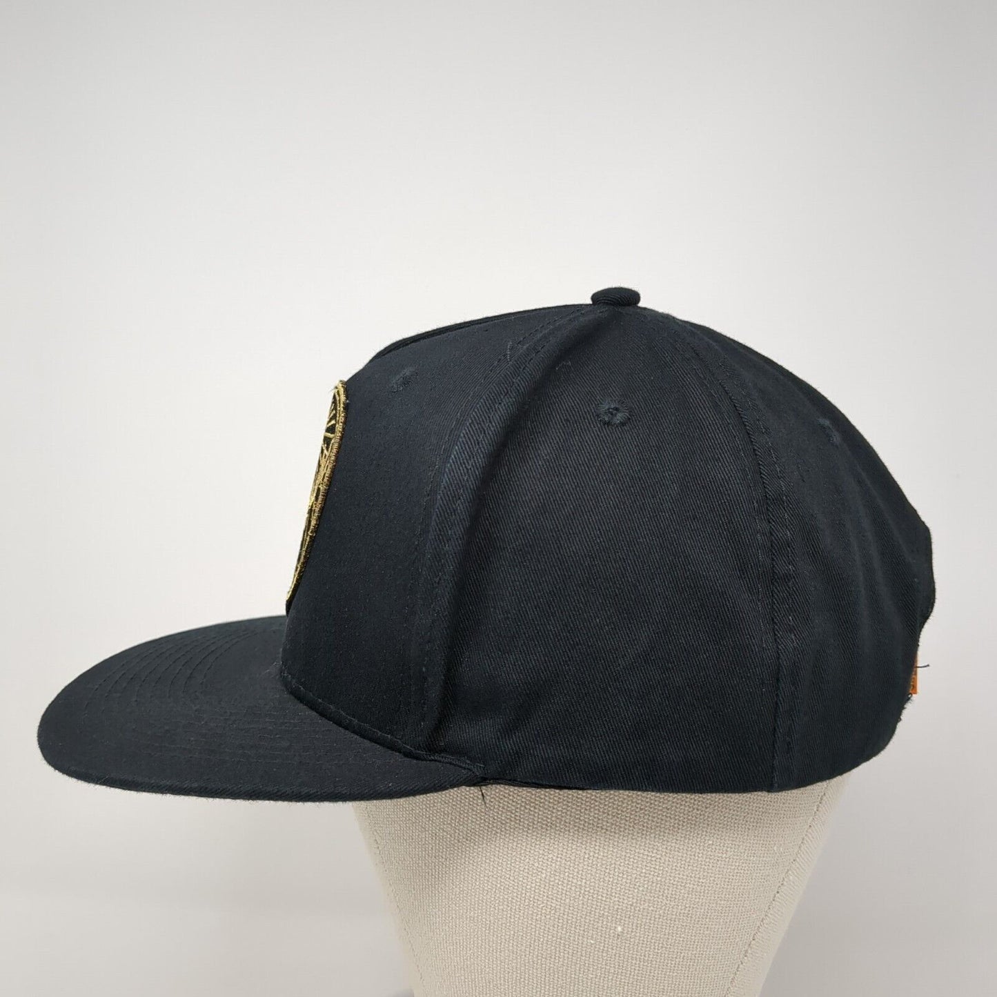 Jagermeister Snapback Hat Black One Size Adjustable Embroidered 6 Panel