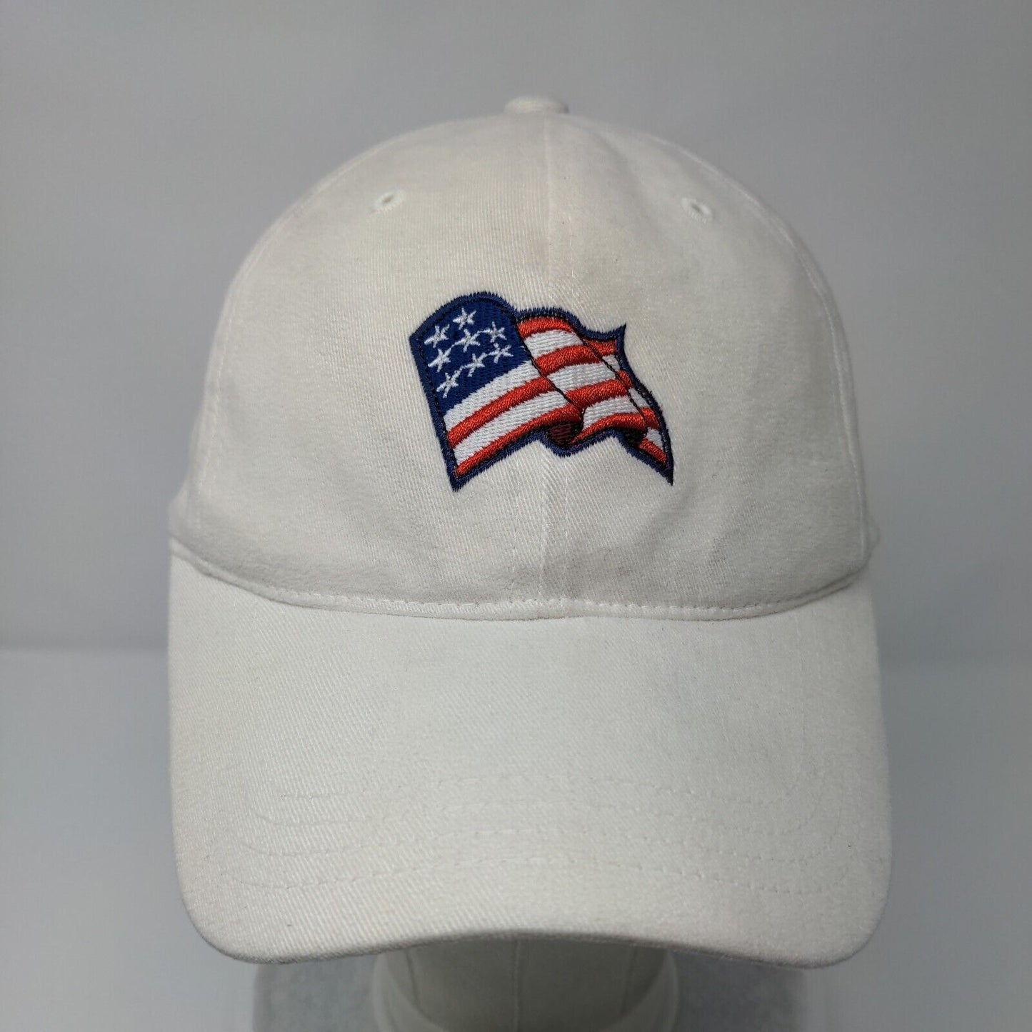 Flag Wrightsock Fitted Hat Tan One Size Embroidered 6 Panel Imperial