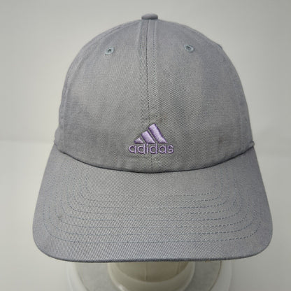 Adidas Aeroready Slideback Hat Gray One Size Adjustable Embroidered 6 Panel