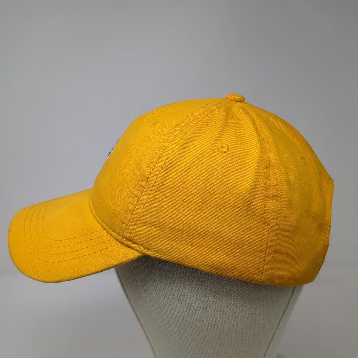 American Eagle Baseball Cap Yellow One Size Slideback Cotton Skull Logo Hat