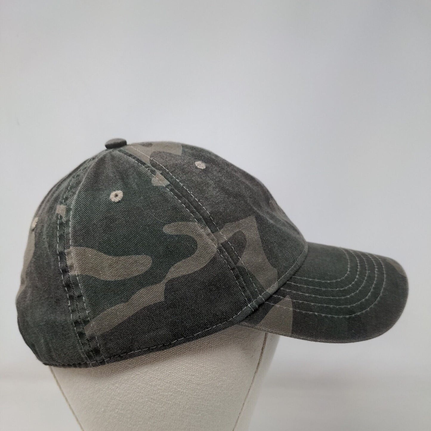 Unbranded Strapback Hat Fatigue Camouflage OSFM Adjustable Vented Holes