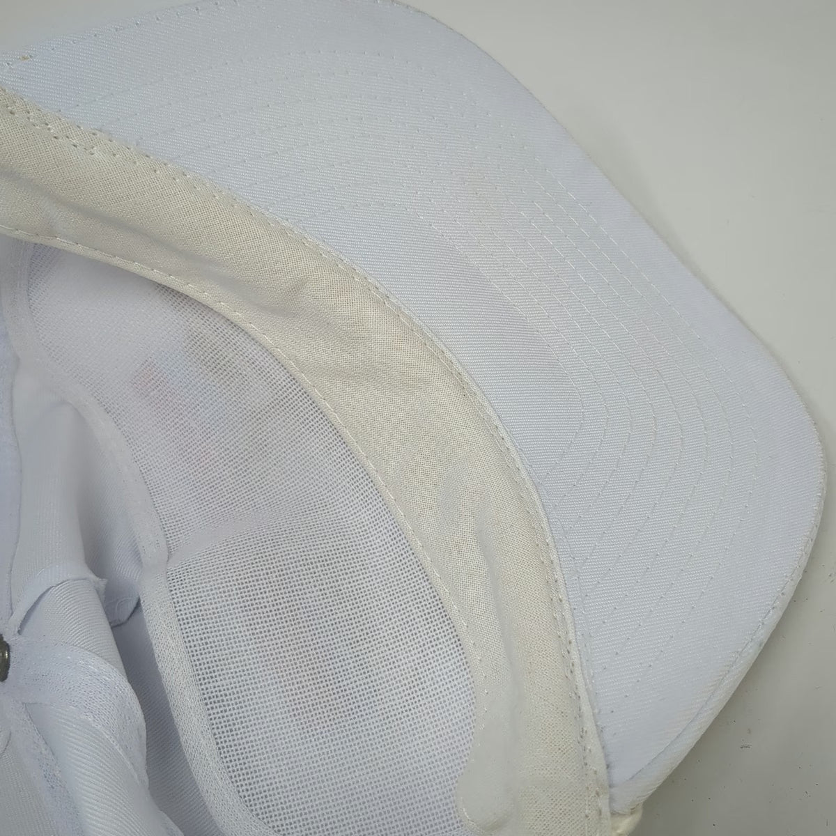 Mohr's 5 Panel White One Size Hat Boise State University Truck Driving Semi Rope