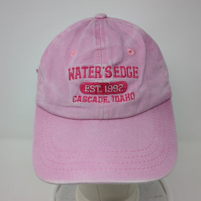 Water's Edge Est. 1992 Cascade Idaho Baseball Cap Pink One Size Adjustable DIMCO