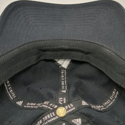 Adidas Baseball Cap Black One Size Embroidered Aeroready Slideback Cotton Hat