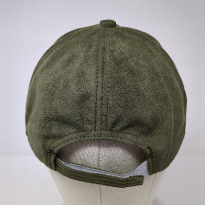 Unbranded Strapback Hat Green One Size Adjustable 6 Panel Blank Polyester
