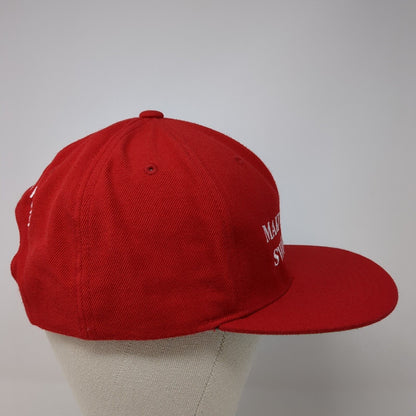 Make America Swole Again Reigning Fury Snapback Hat Red OS Adjustable Yupoong