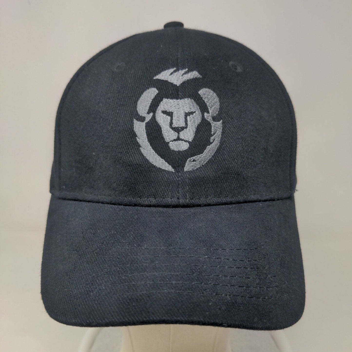 Port & Company Men's Slideback Hat Black Embroidered Kymera Lion Logo