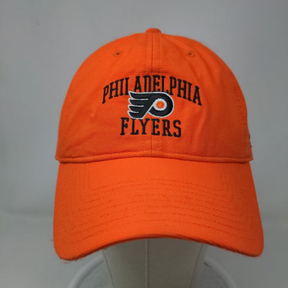 Adidas NHL Men's Slideback Hat Orange Philadelphia Flyers Logo Embroidered