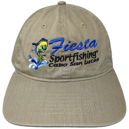 Ouray Baseball Cap Brown One Size Fiesta Sportfishing Cabo San Lucas Mexico Hat