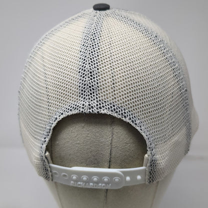 Richardson Trucker Hat Gray One Size Universal Athletic Snapback Mesh Adjustable