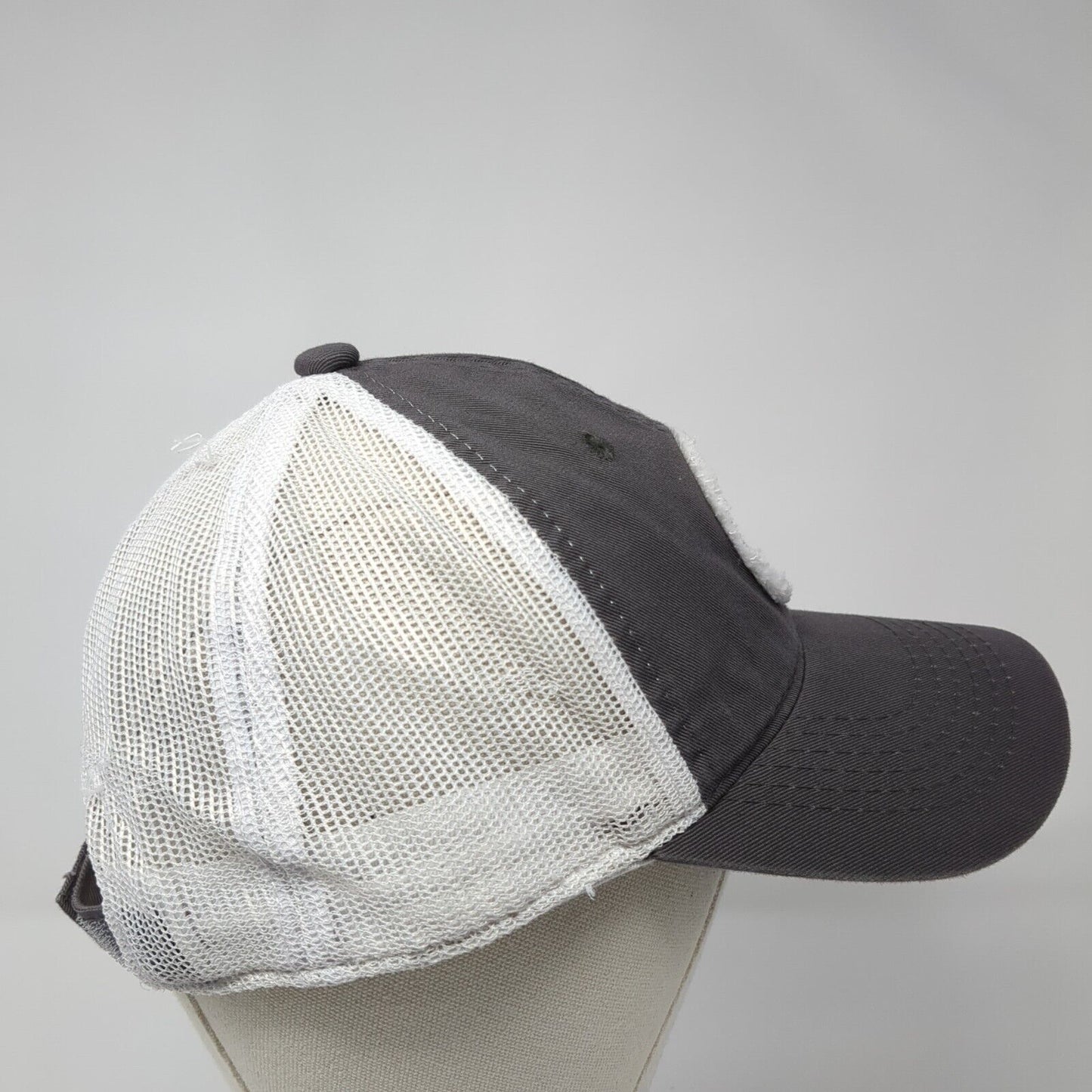 CU Patch Snapback Mesh Back Trucker Hat Gray One Size Outdoor Cap