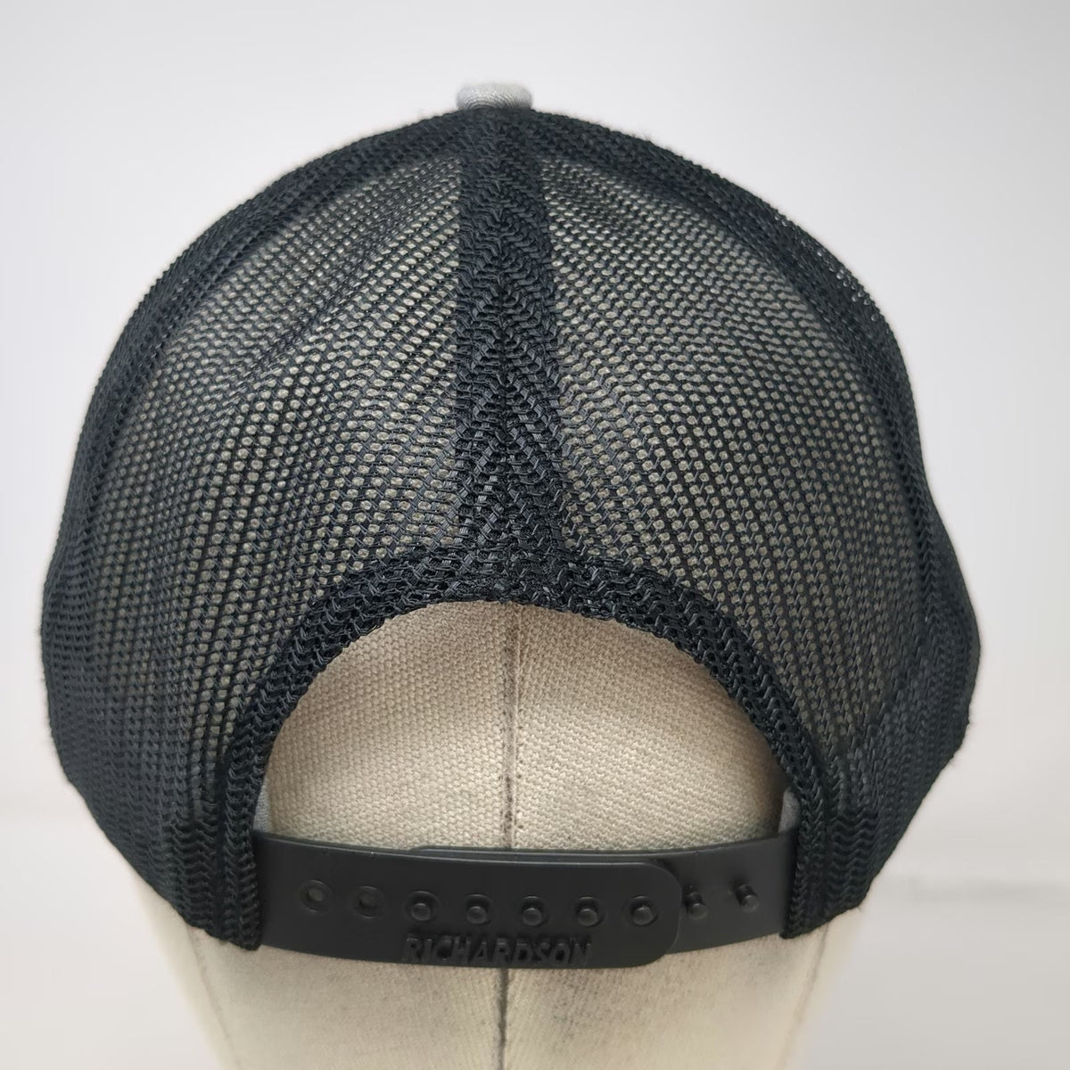 Richardson Trucker Hat Gray Black One Size Boise Metal Works Mesh Snapback